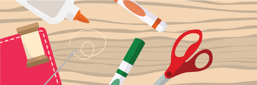 Web banner for hobbies and crafts