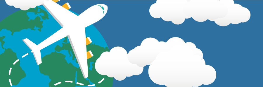 Web banner for travel