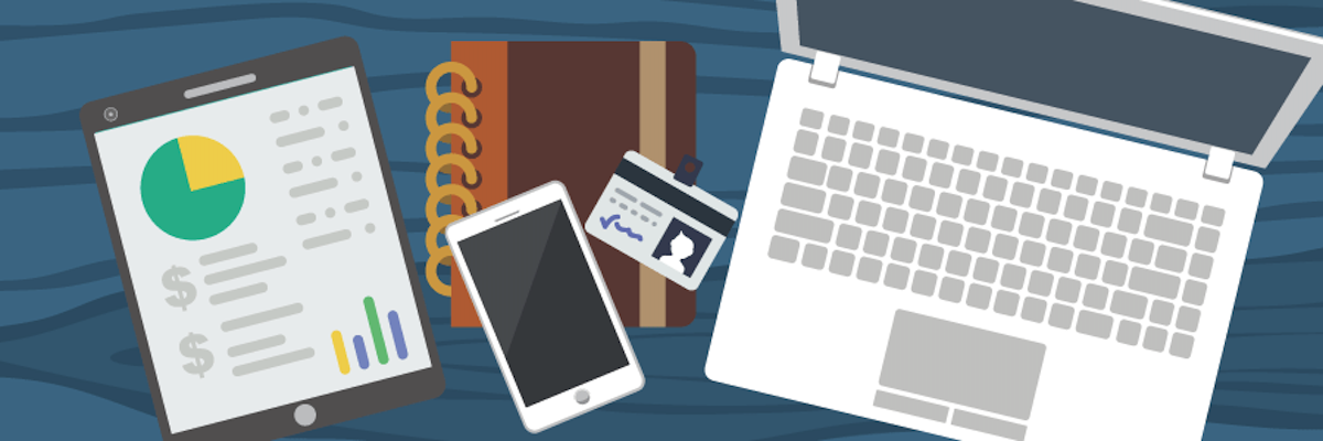 Web banner for business subject