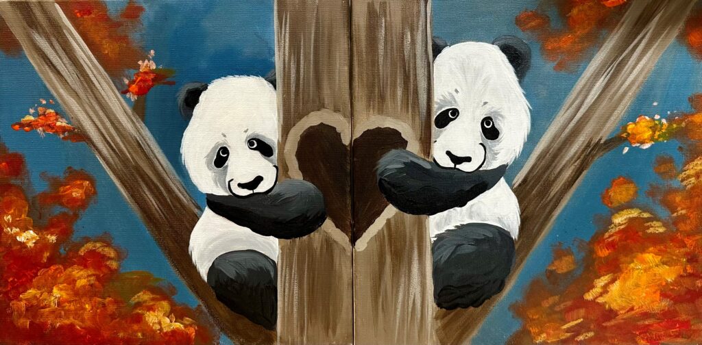Mommy & Me Painting - Pandas