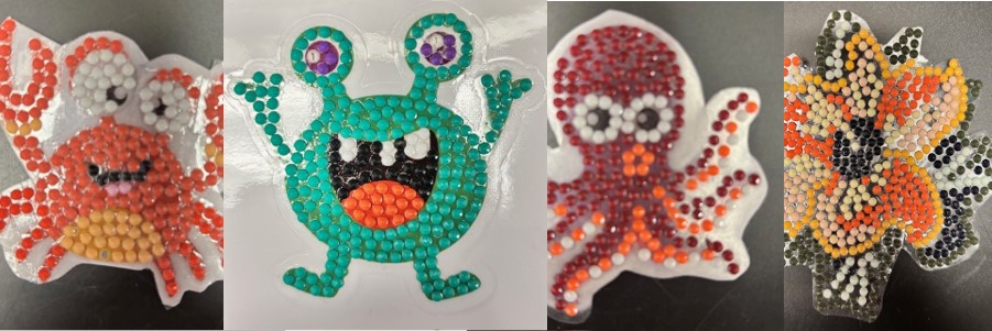 monster diamond art image and others