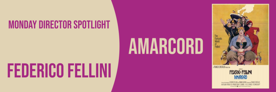 webcard with poster for Amarcord