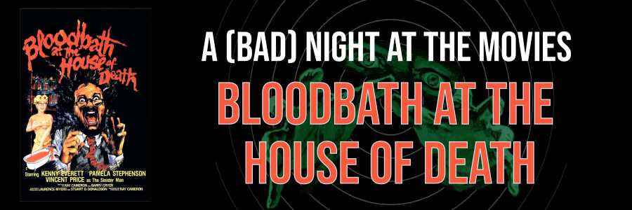 webcard with poster for Bloodbath at the House of Death