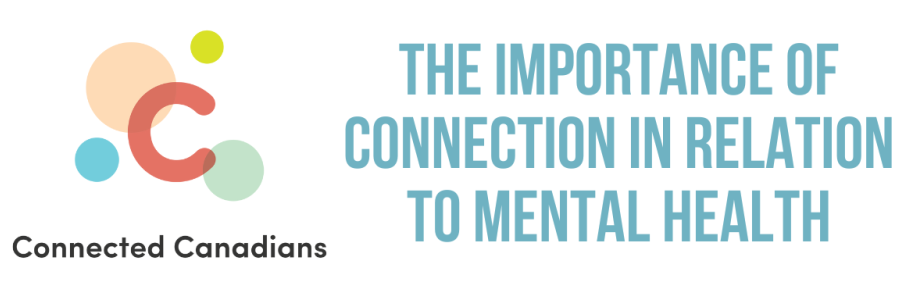 Logo of Connected Canadians. Text says The Importance of Connection in Relation to Mental Health