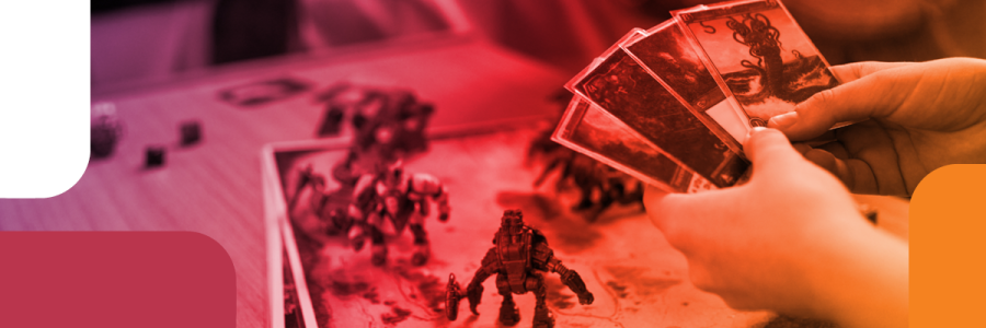 hand holding playing cards