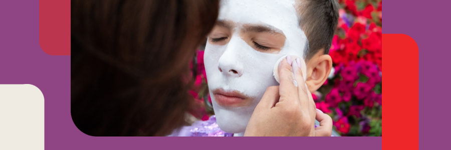 Image of teen applying makeup