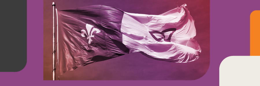 Franco-Ontarian flag. Drapeau franco-ontarien