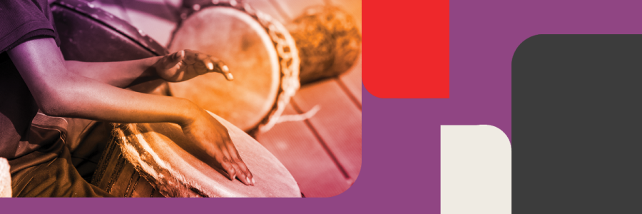 People playing the drumbs