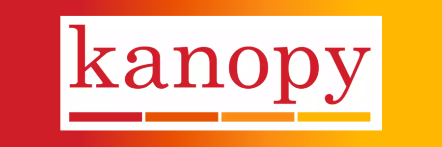kanopy logo with red-yellow gradient Kanopy logo in red, orange, and yellow