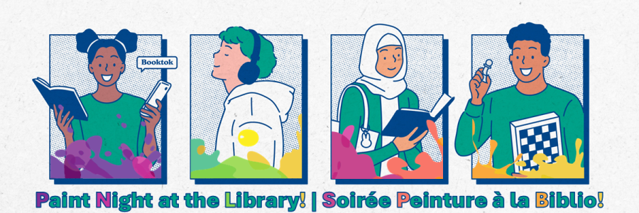 Paint Night at the Library | Soirée peinture à la biblio