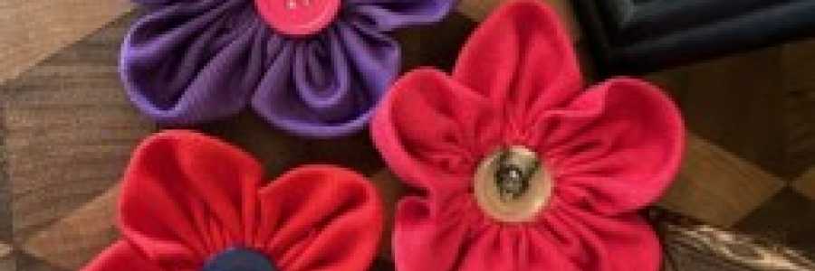 flowers made from fabric