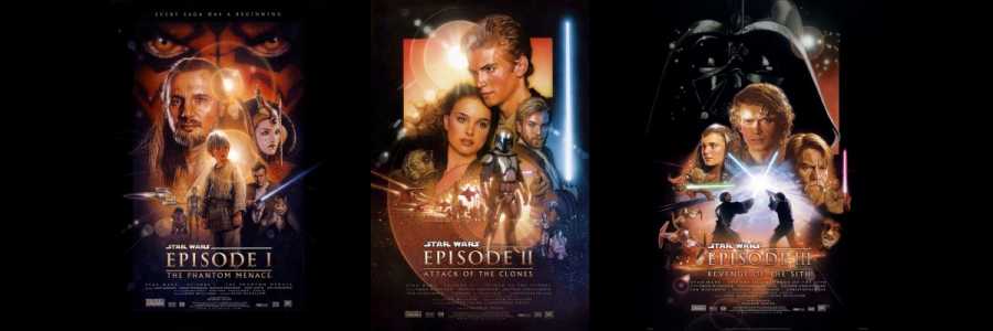 webcard for all Prequel Trilogy films